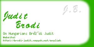 judit brodi business card